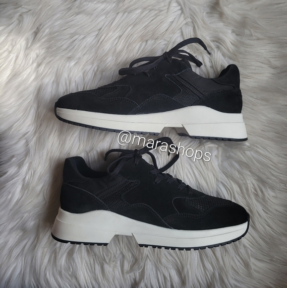 All Saints Skye Leather Chunky Sneakers - Picture 2 of 8